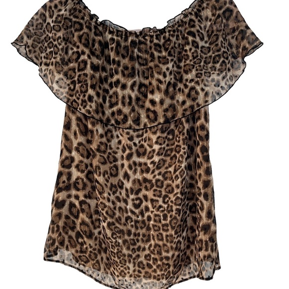 Women's size small animal print top - Picture 2 of 7